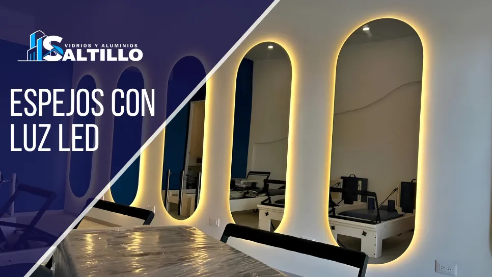 Instalación de espejos con Luz Led en Saltillo